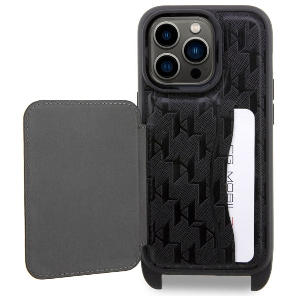 Karl Lagerfeld iPhone 14 Pro 6.1" Crossbody Saffiano Monogram Iconic